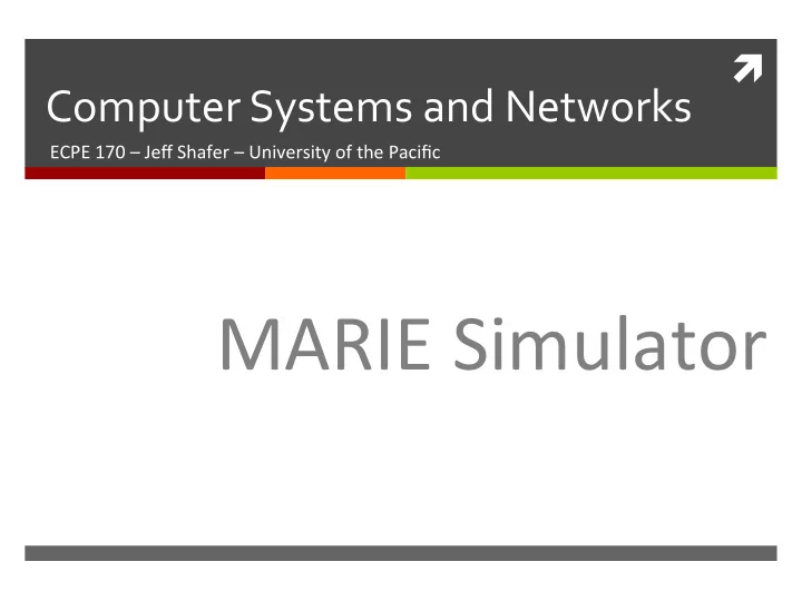 marie simulator