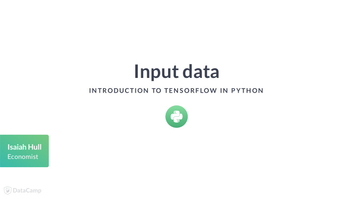 input data