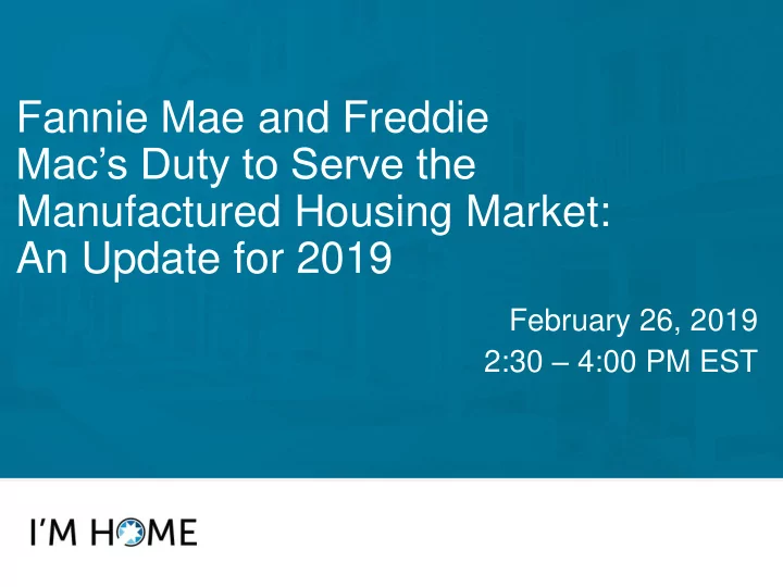 fannie mae and freddie