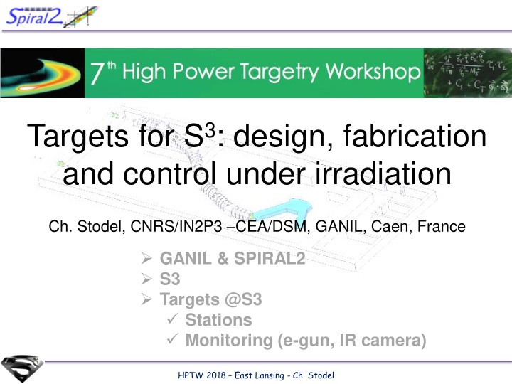 targets for s 3 design fabrication