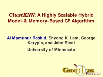 Problem Domain   Collaborative filtering (CF)-based recommender  systems (RS).   Issue: