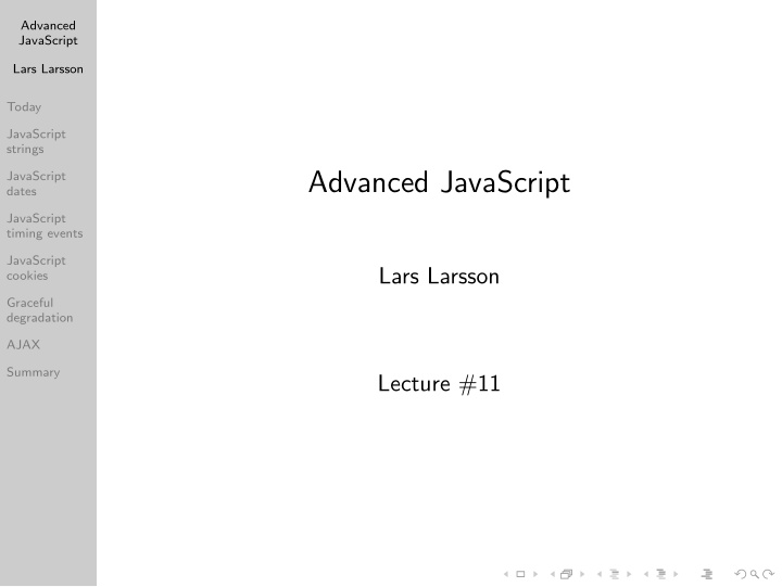 advanced javascript