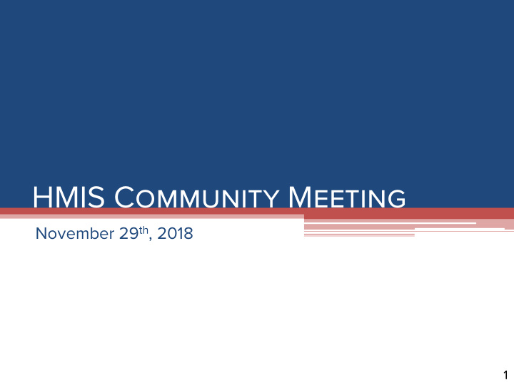 hmis community meeting