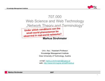 707.000  Web Science and Web Technology  Network Theory and Terminology  h  e  t  a  n  c  n