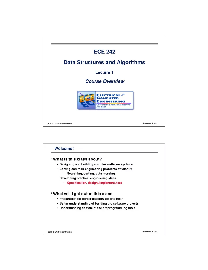 ece 242 data structures and algorithms