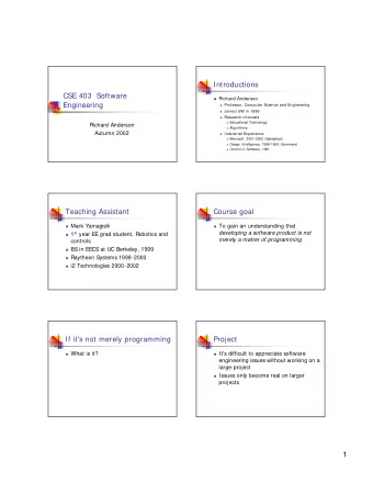 1  However  ConferenceXP Presenter  10 weeks is too short  Developed last year at Microsoft
