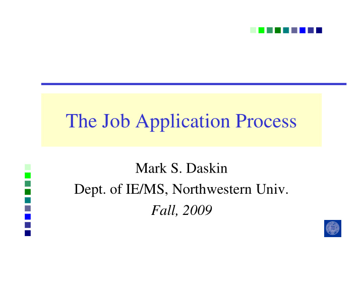 the job application process