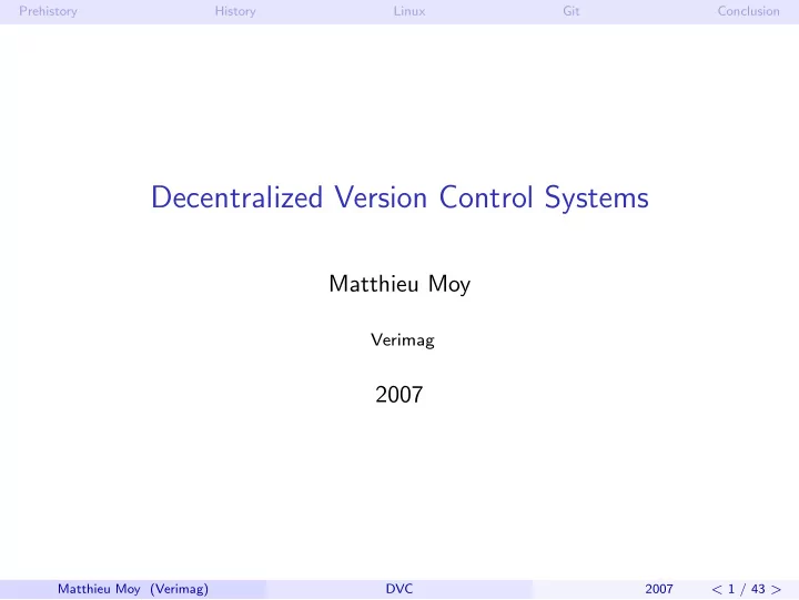 decentralized version control systems