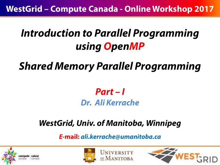 introduction to parallel programming using openmp shared