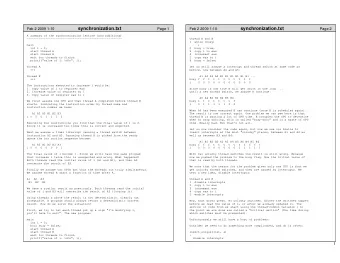 synchronization.txt  synchronization.txt  Feb 2 2009 1:10  Page 1