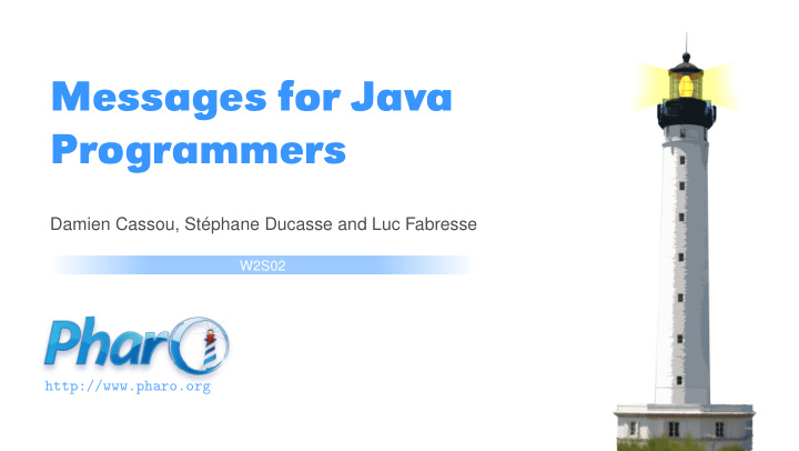 messages for java programmers
