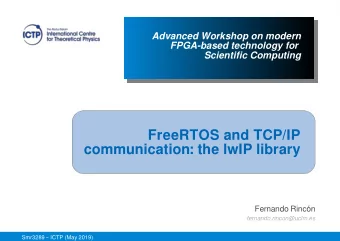 F  r  e  e  R  T  O  S  a  n  d  T  C  P  /  I  P  c  o  mmu  n  i  c  a  t  i  o  n  :  t  h  e  l