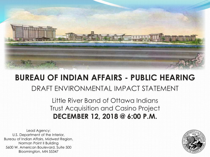 bureau of indian affairs public hearing
