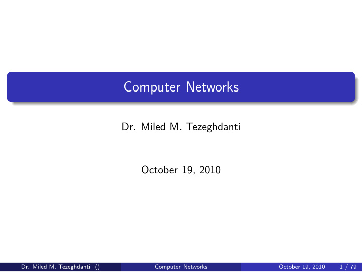 computer networks