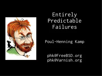 E  n  t  i  r  e  l  y  P  r  e  d  i  c  t  a  b  l  e  F  a  i  l  u  r  e  s  P  o  u  l  -  H