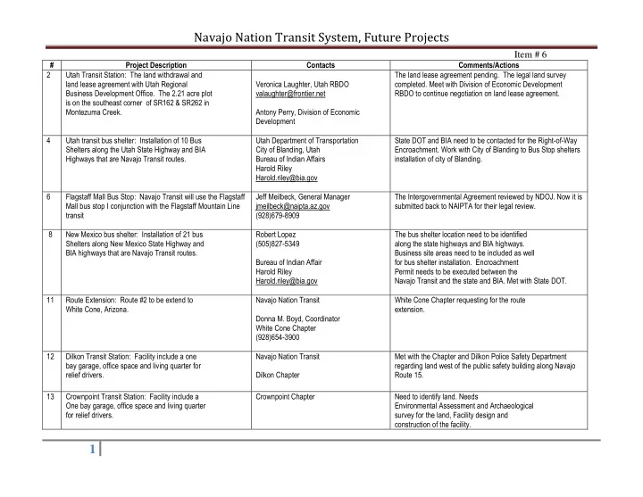 navajo nation transit system future projects