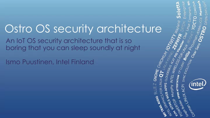 ostro os security architecture