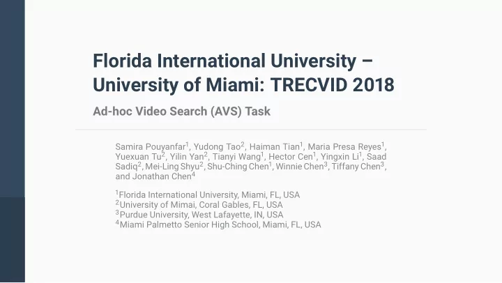 florida international university university of miami
