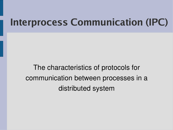interprocess communication ipc