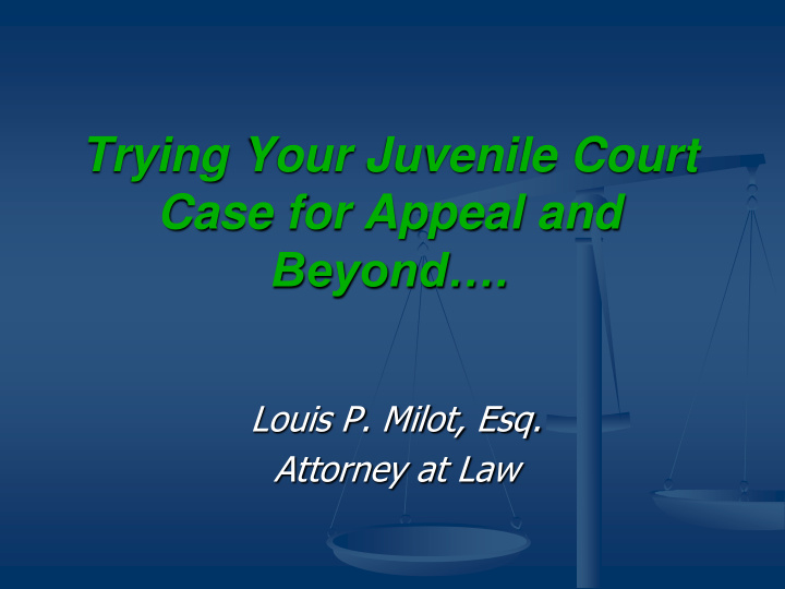 trying your juvenile court