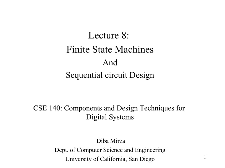 lecture 8 finite state machines