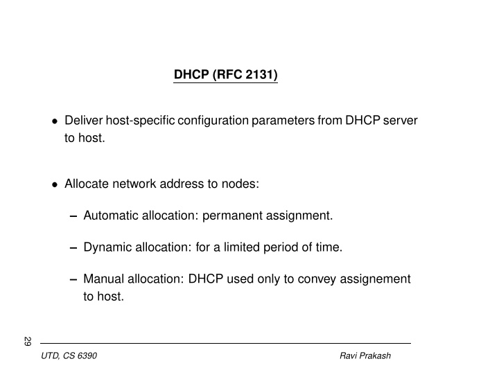 dhcp rfc 2131 deliver host specific configuration