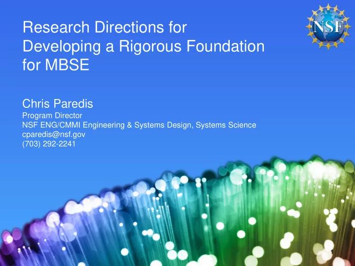 research directions for
