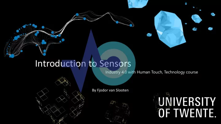 introduction to sensors