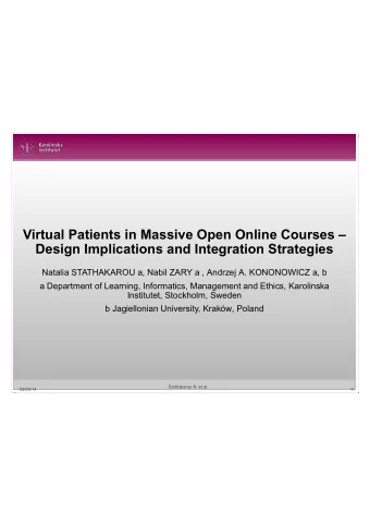 Virtual Patients in Massive Open Online Courses   Design Implications and Integration Strategies
