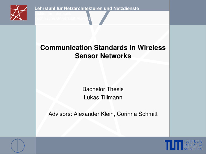 communication standards in wireless sensor networks