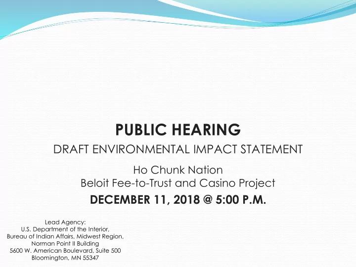 public hearing