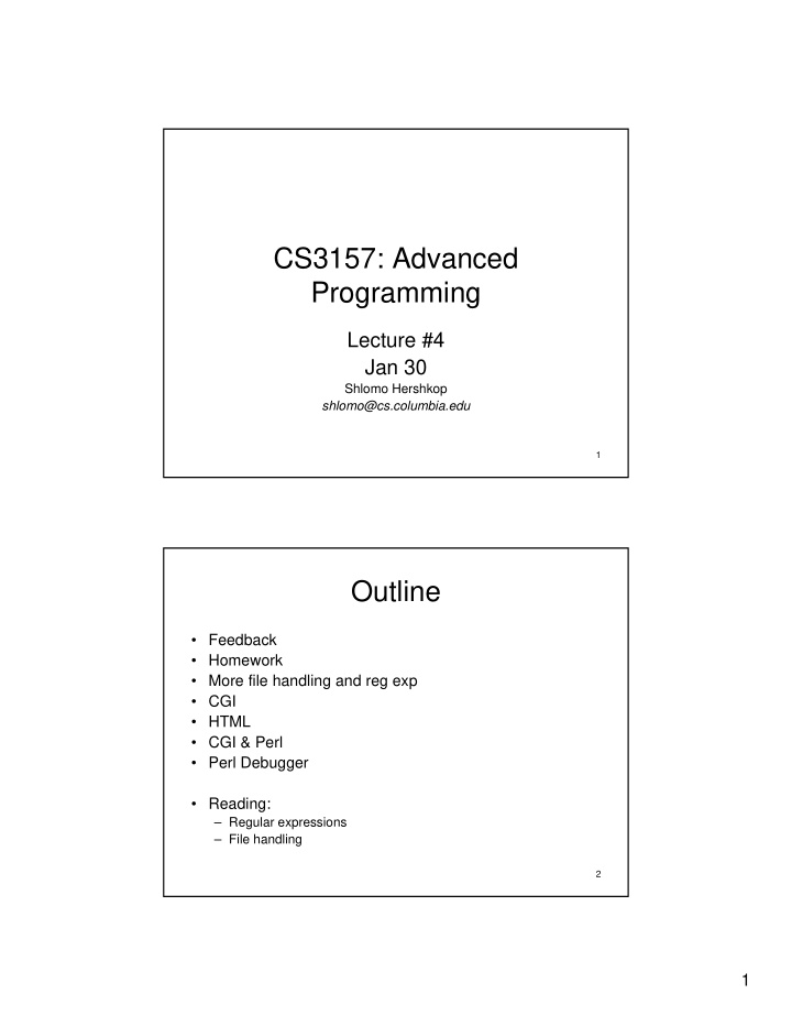 cs3157 advanced programming