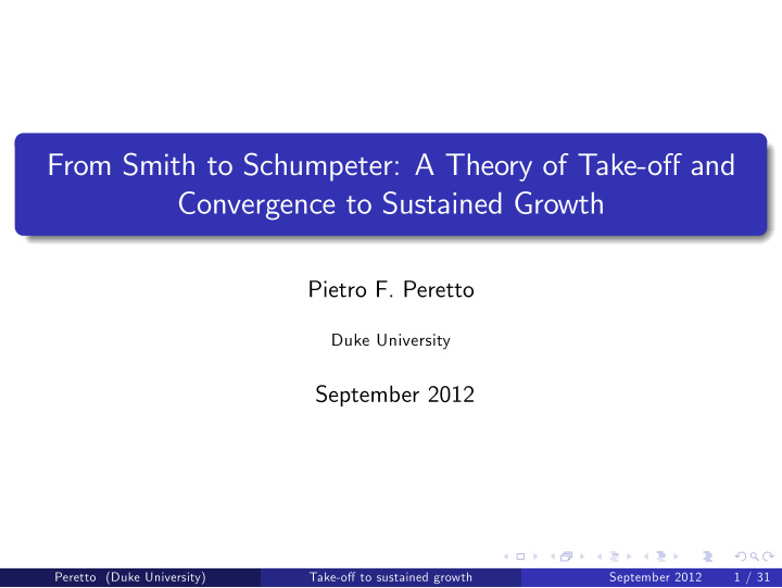 from smith to schumpeter a theory of take o and