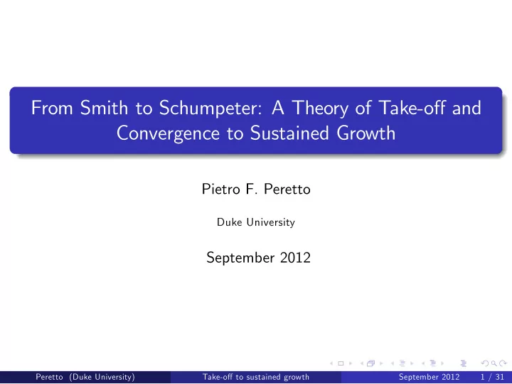 from smith to schumpeter a theory of take o and