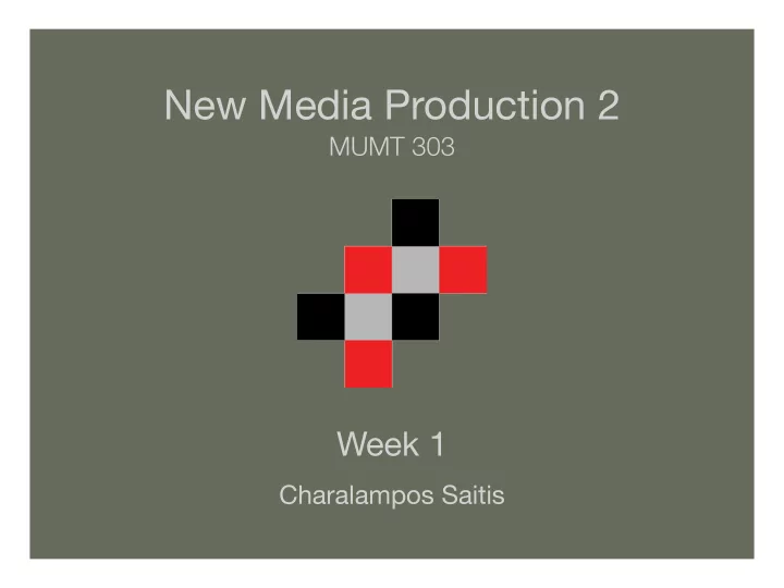 new media production 2