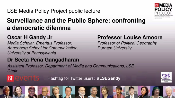 surveillance and the public sphere confronting a