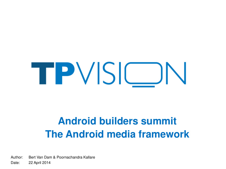 the android media framework