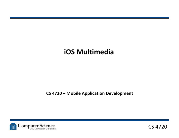 ios multimedia