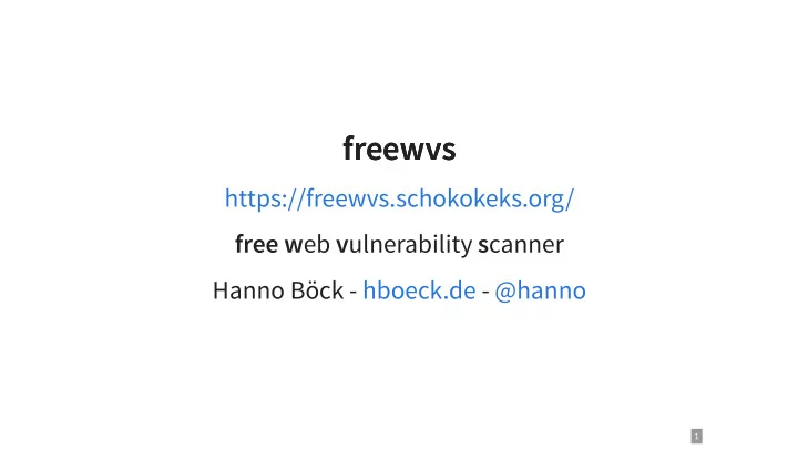 freewvs freewvs