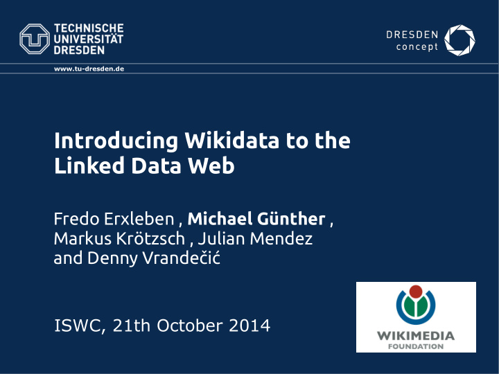 introducing wikidata to the linked data web