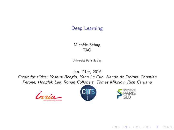 deep learning