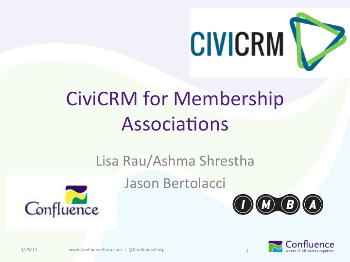 civicrm for membership associa ons