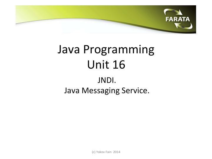 java programming unit 16