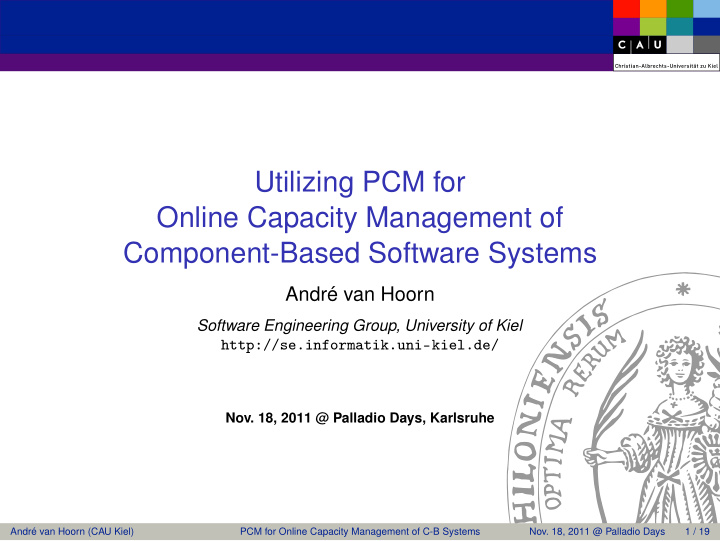 utilizing pcm for online capacity management of component