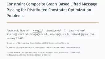 Constraint Composite Graph-Based Lifted Message  Passing for Distributed Constraint Optimization