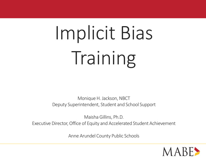 implicit bias training