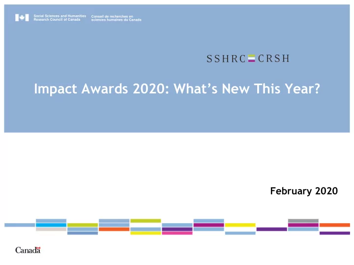 impact awards 2020 what s new this year
