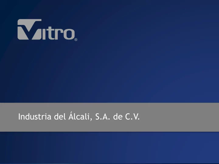 industria del lcali s a de c v welcome