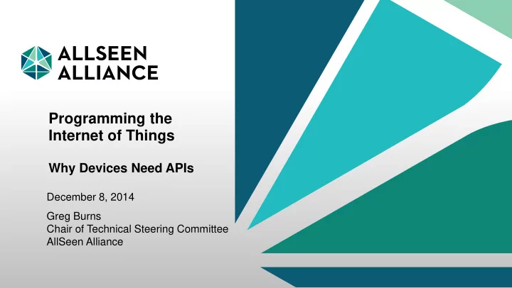 programming the internet of things