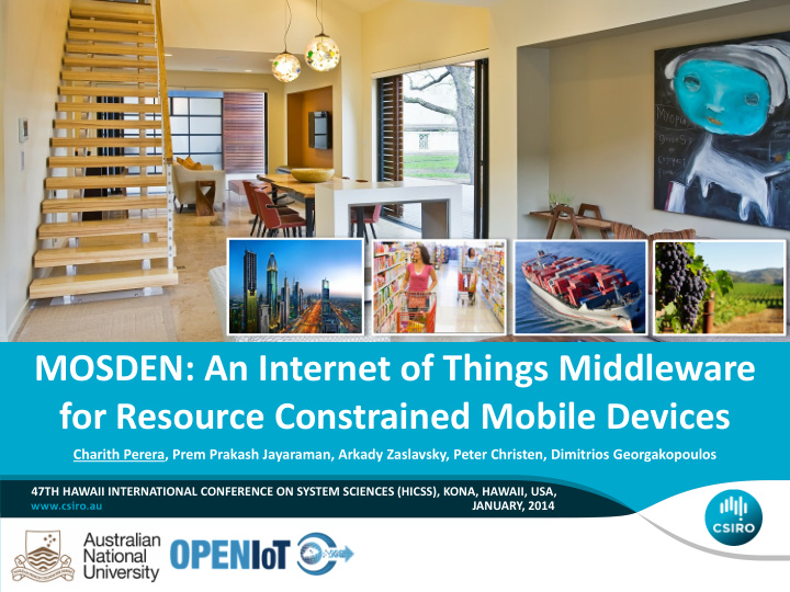 mosden an internet of things middleware for resource